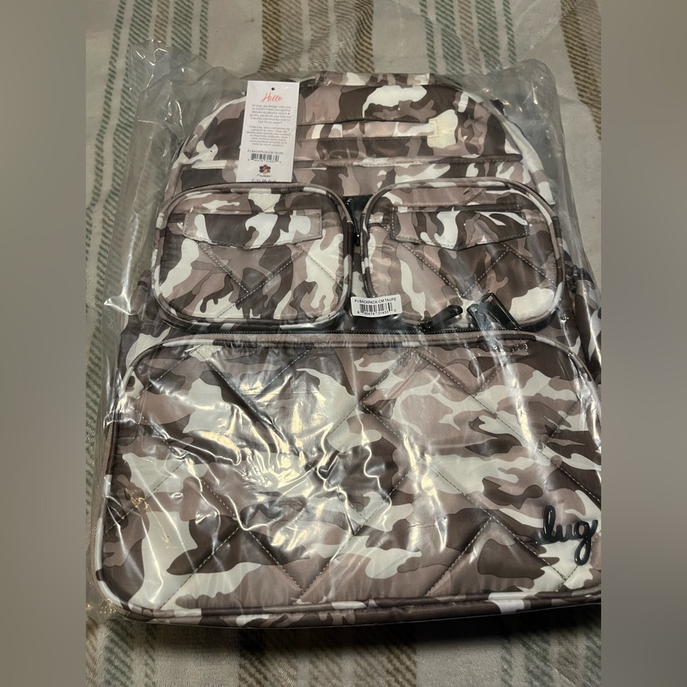 Lug Puddle jumper backpack camo taupe